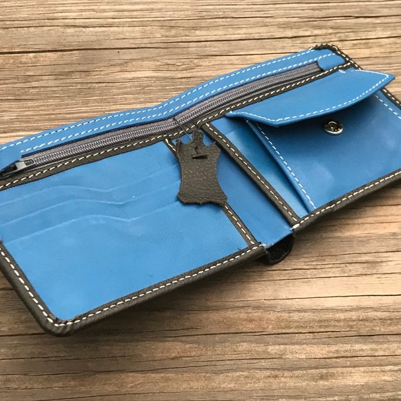 Father day Wallet Blue/Black Men Card Holder Bifol - Picture 11 of 11